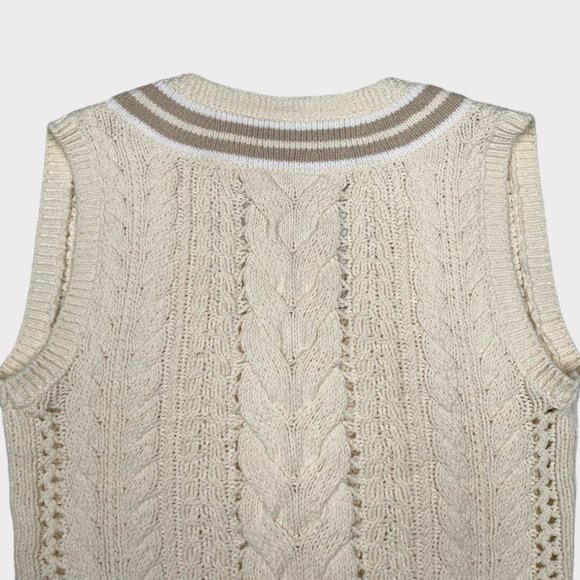 NWOT Rag & Bone Brandi Stripe Cable Knit Slim Vest Women's Size Small - Picture 12 of 14